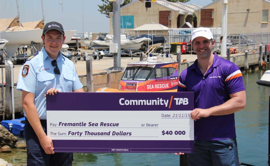 Community TAB major partner for Fremantle Sea Rescue thumbnail